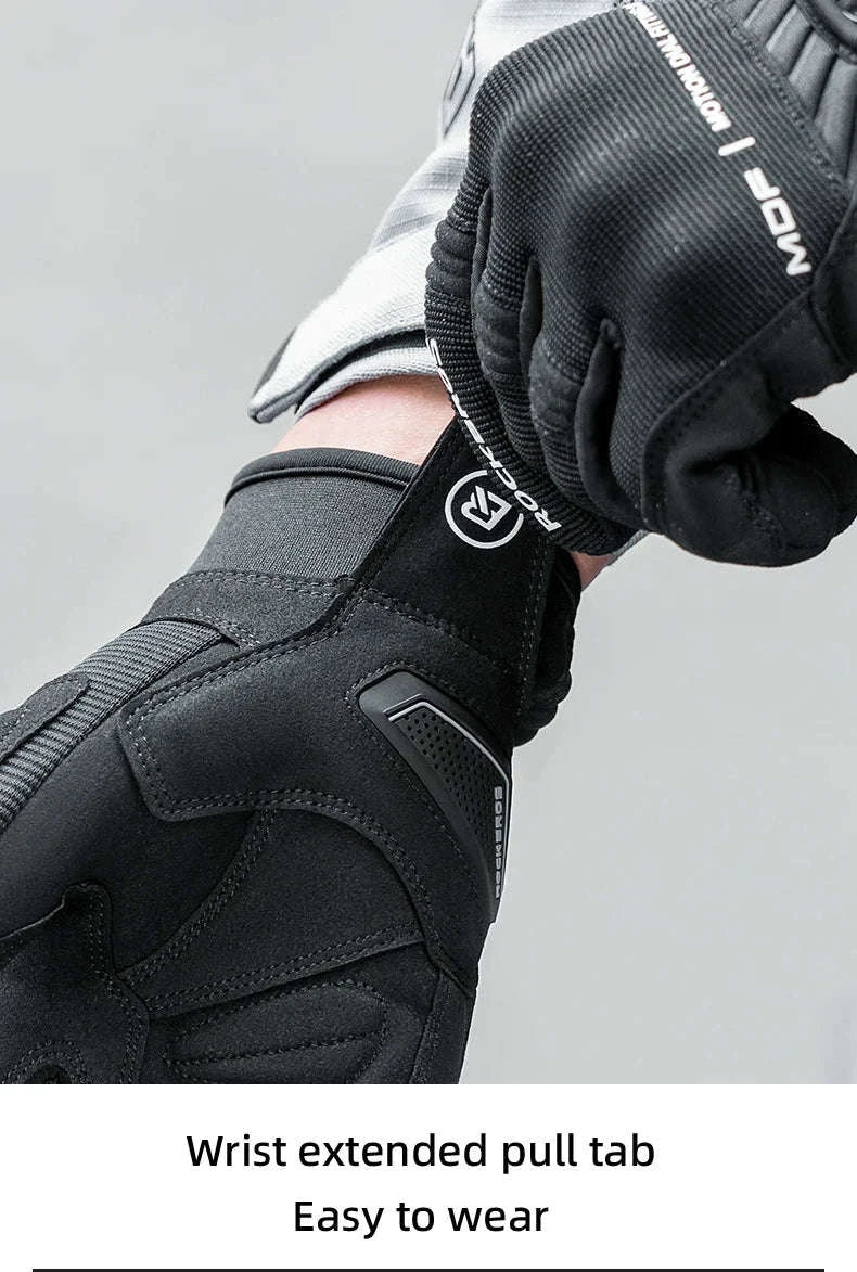 Full Finger Cycling Gloves with Shock-Absorbing Palm Pad-MT017 / L