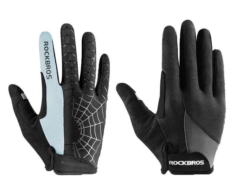 Full Finger Cycling Gloves with Touchscreen Grip – Breathable Fit-S109-1BGR / XL