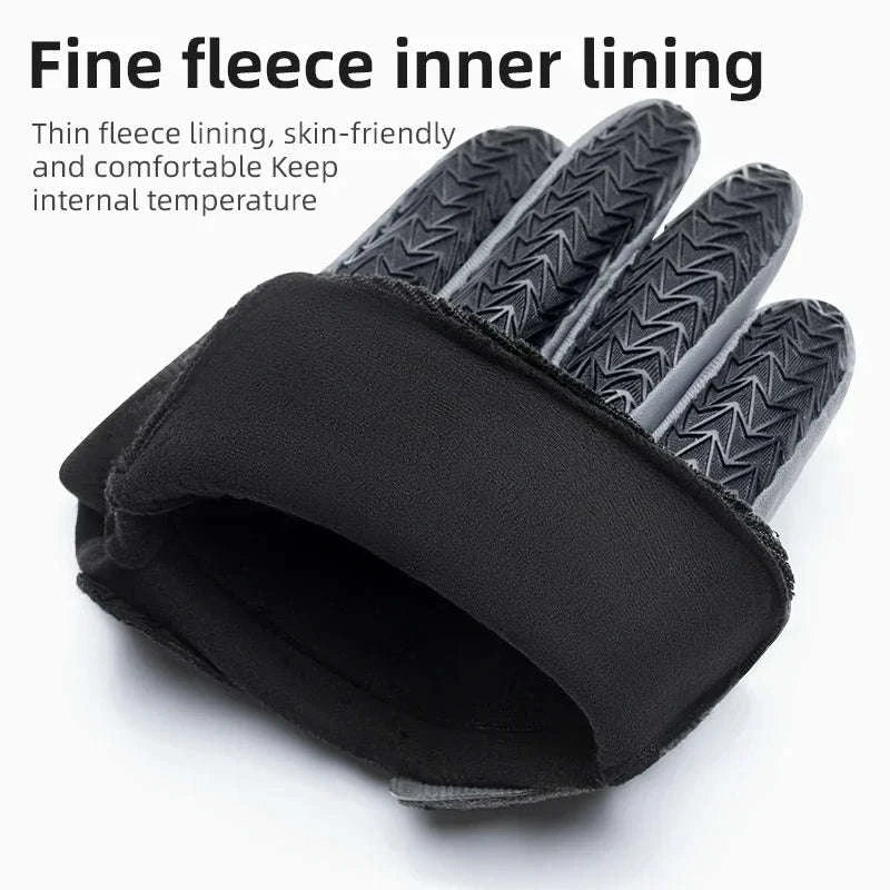 Full Finger Cycling Gloves with Touchscreen Grip – Breathable Fit-S109-1BGR / XL