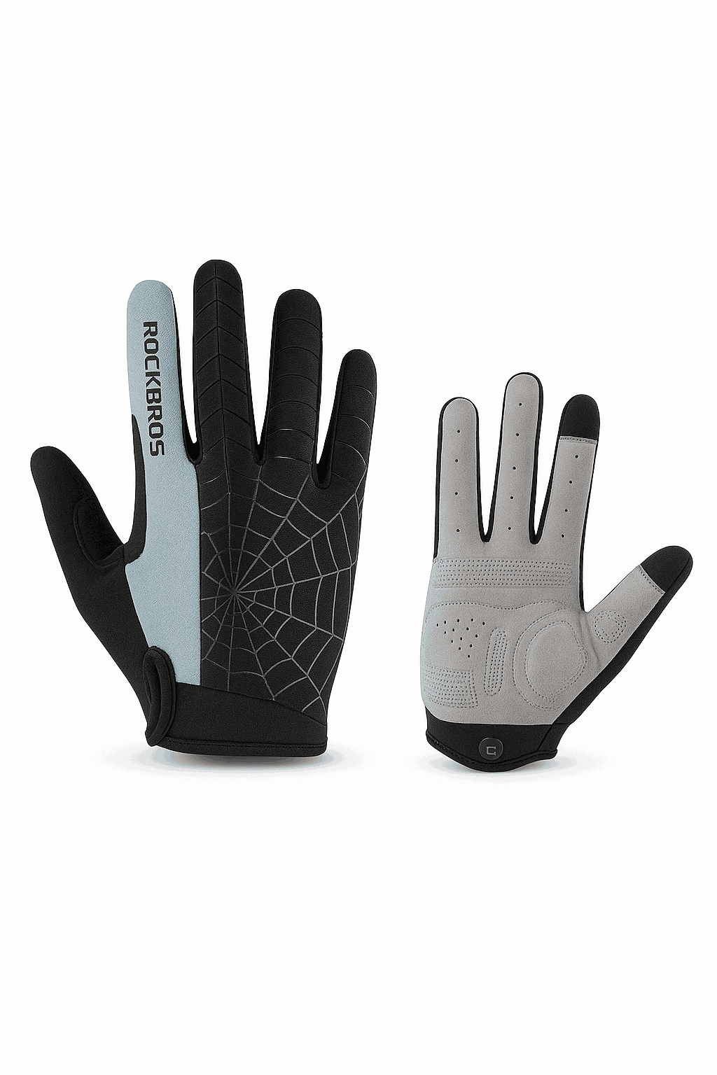 Full Finger Cycling Gloves with Touchscreen Grip – Breathable Fit-S109-1BGR / XL