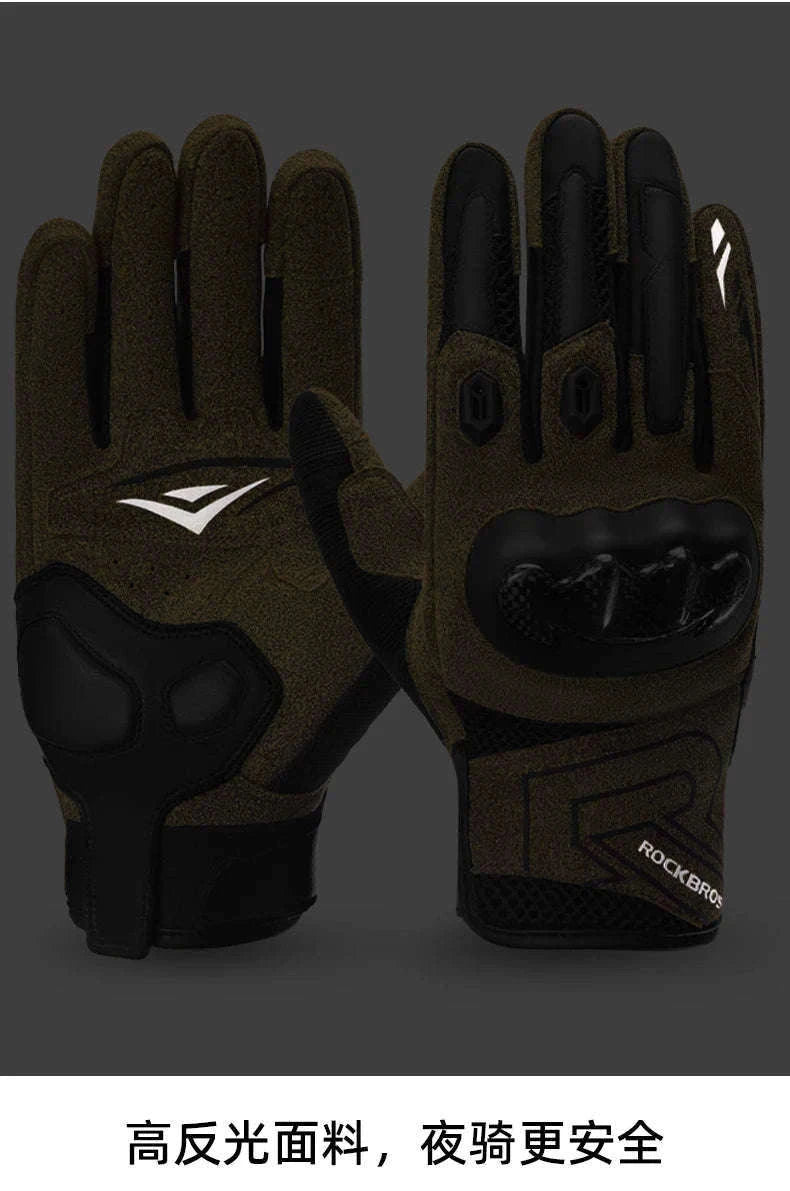Full Finger Motorcycle Gloves for Riding, All-Season Spandex Nylon-MT027 / XXL