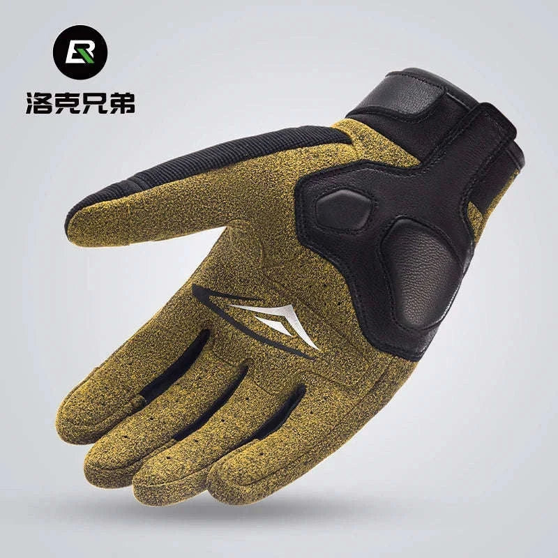 Full Finger Motorcycle Gloves for Riding, All-Season Spandex Nylon-MT027 / XXL