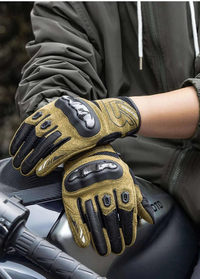 Full Finger Motorcycle Gloves for Riding, All-Season Spandex Nylon-MT027 / XXL