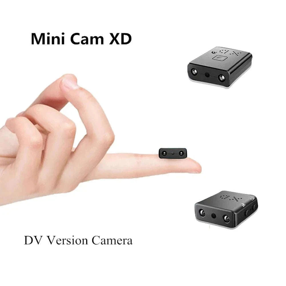 Full HD 1080P Mini Camera Surveillance Home No Wifi Camcorder Night Vision Micro Cam Motion Detection Video Voice Recorder Meet-With Battery / add 8GB SD Card