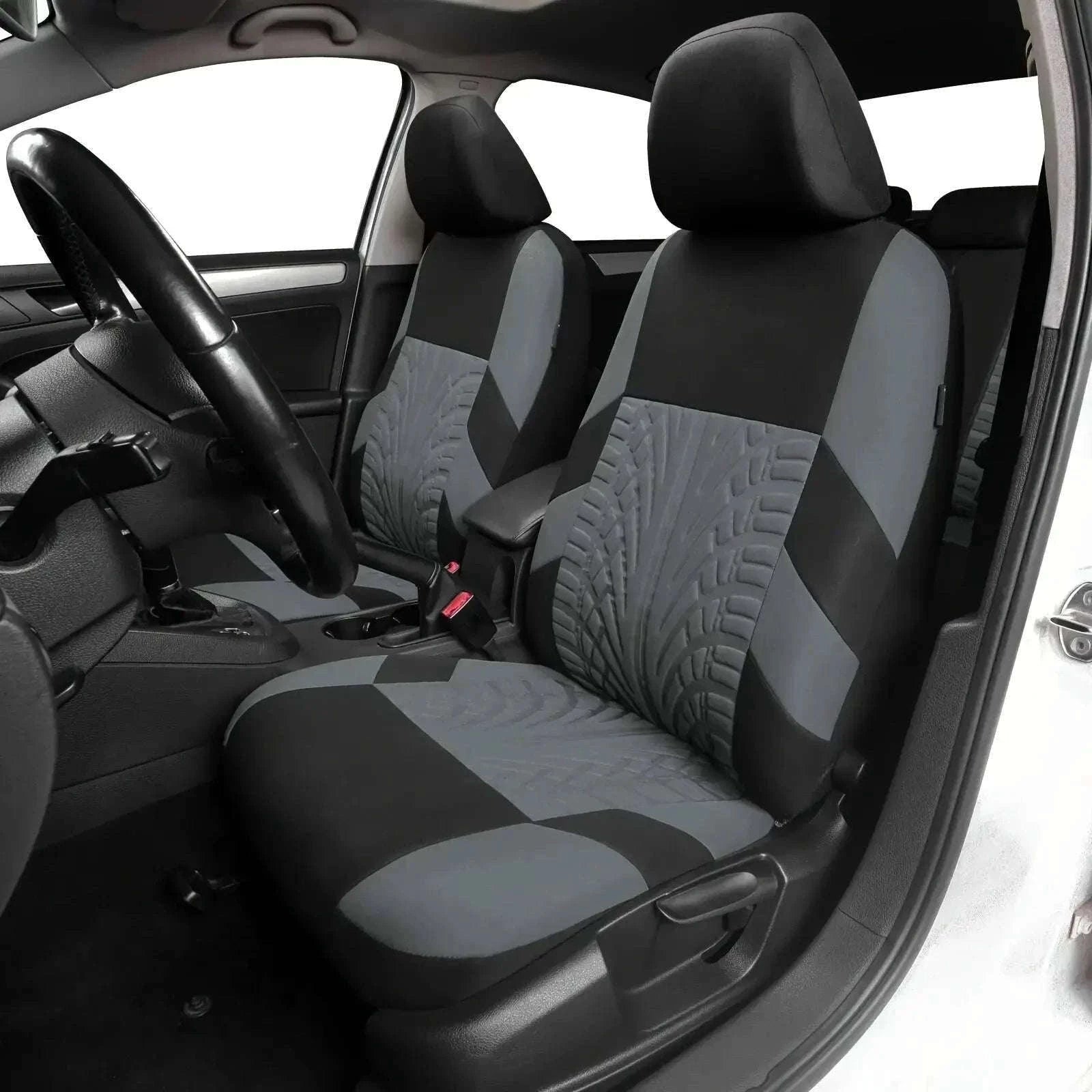 Full Set Car Seat Covers for Cars, SUVs, and Vans-Y33376-BLACK