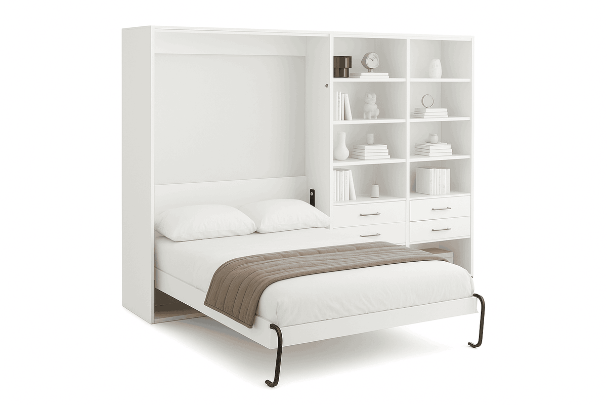 Full Size Vertical Murphy Bed Kit DIY Wall Hardware-Forehand Full / United States