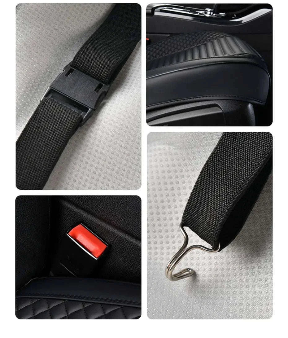 Full Wrap Car Front Seat Cover-Beige 1pc