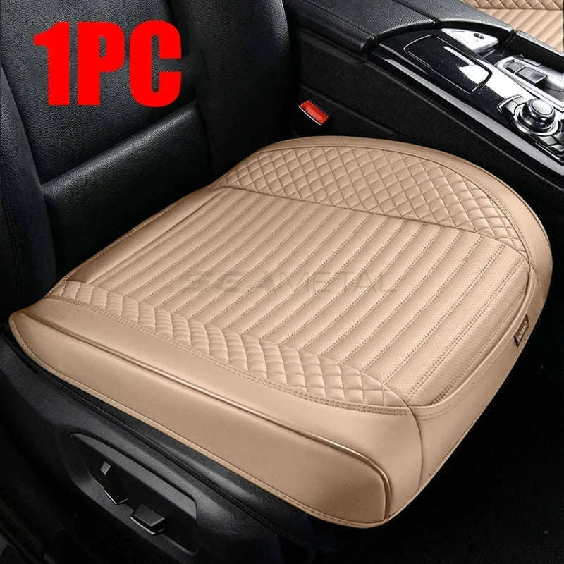 Full Wrap Car Front Seat Cover-Beige 1pc