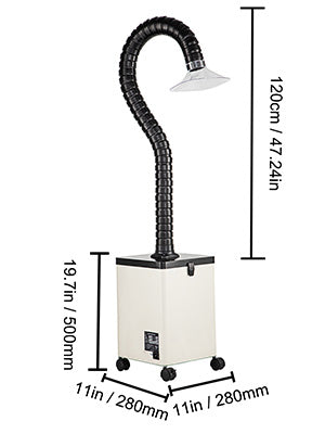 SucceBuy 80W 150W Fume Extractor Pure Air Purifier 3 Stage Filters 3 Speed Solder iron Harmful Smoke Absorber for Welding Repair