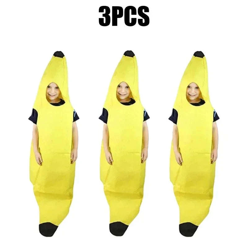 Funny Adult Banana Costume for Parties and Cosplay-10PCS / Adult