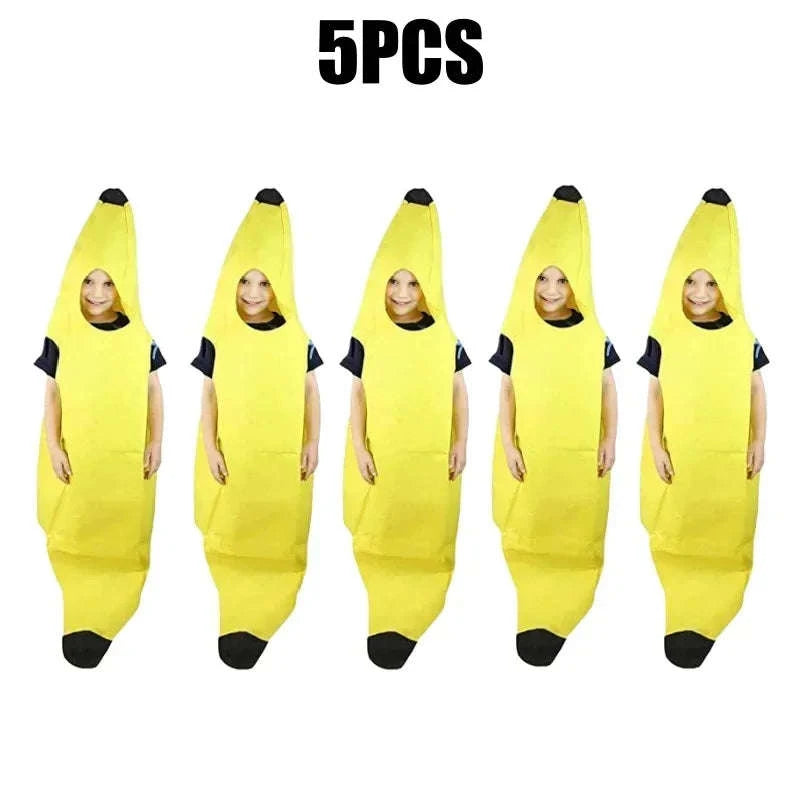 Funny Adult Banana Costume for Parties and Cosplay-10PCS / Adult