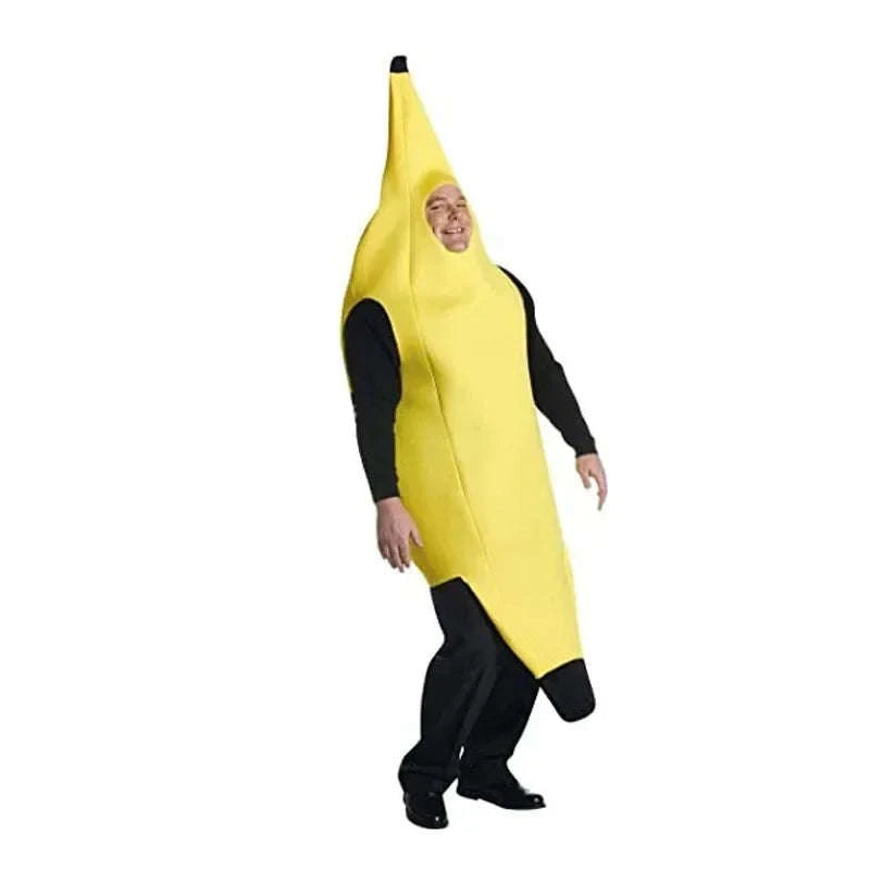Funny Adult Banana Costume for Parties and Cosplay-10PCS / Adult