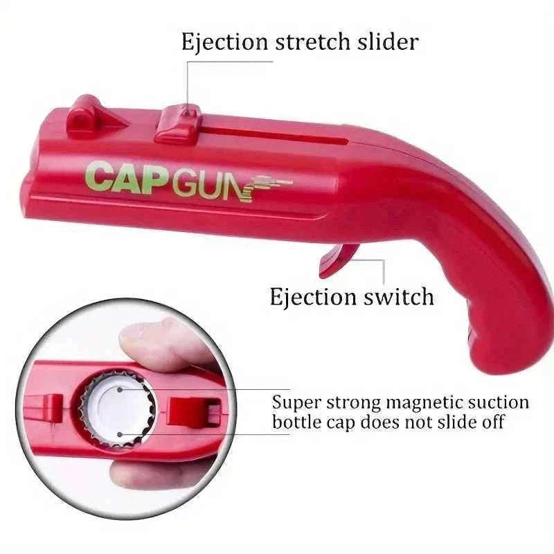 Funny Cap Gun Bottle Opener-SKY BLUE