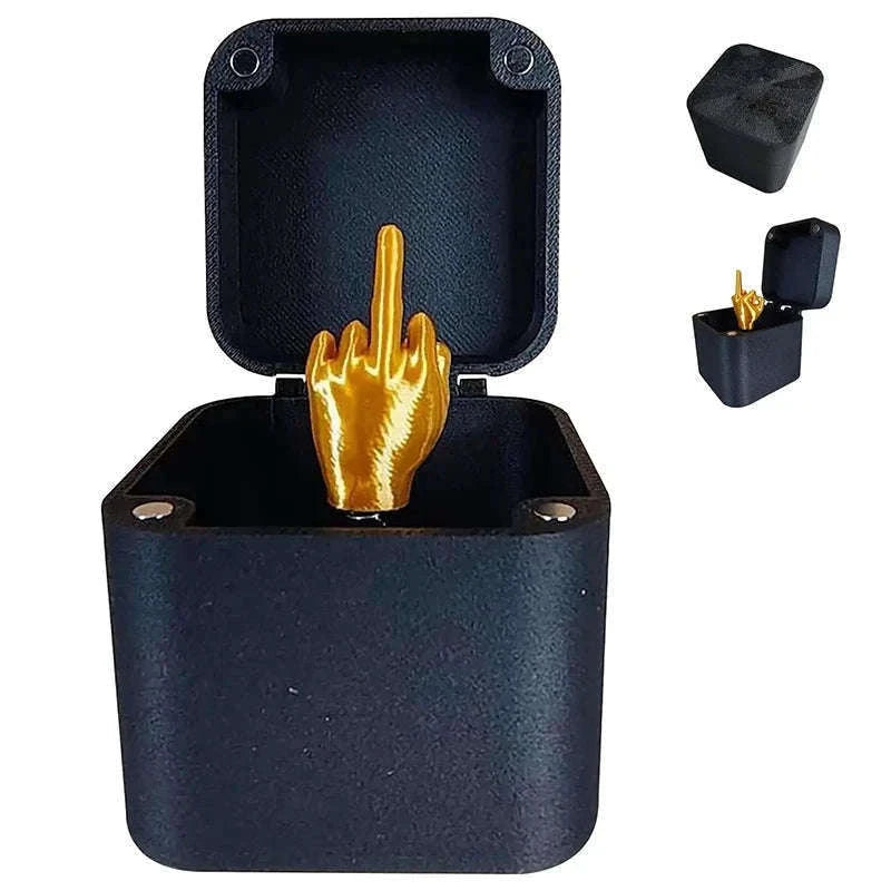 Funny Middle Finger Prank Gift Box for Surprise Laughs-1pcs
