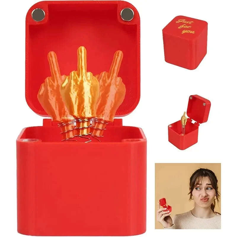 Funny Prank Middle Finger Box Gift-1pcs