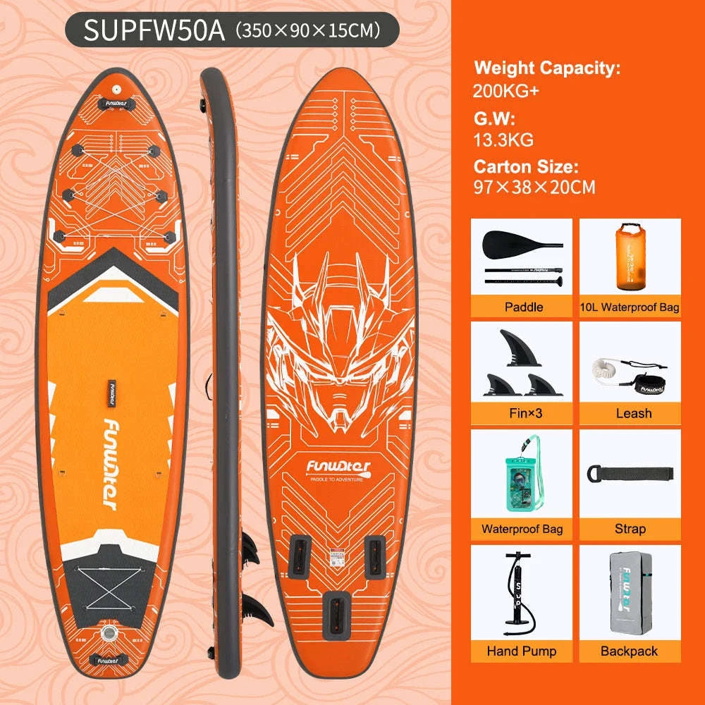 FunWater Inflatable Stand Up Paddle Board-SUPFW55B(335×84×15CM) / GERMANY