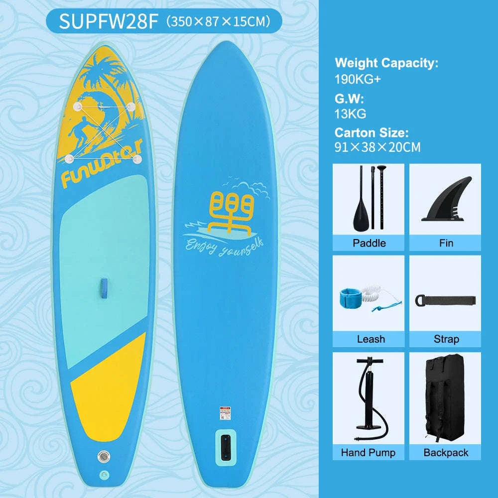 FunWater Inflatable Stand Up Paddle Board-SUPFW55B(335×84×15CM) / GERMANY