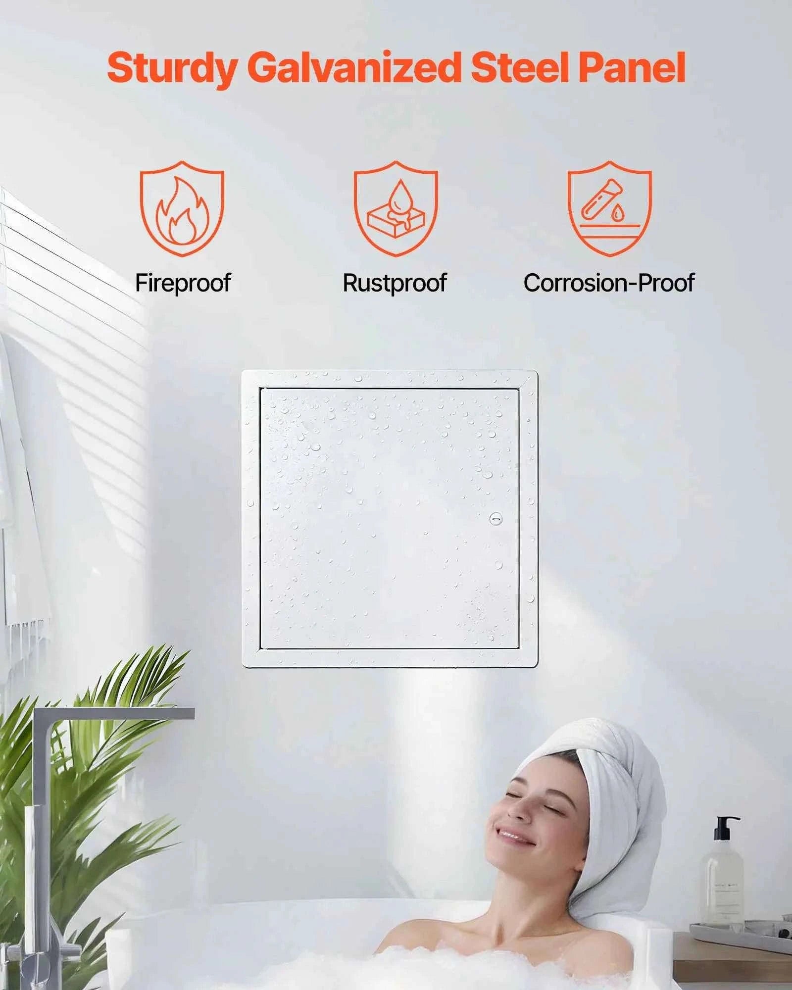 Galvanized Steel Access Panel for Drywall, Ceiling, Plumbing and Electrical Access-12x12inch / United States