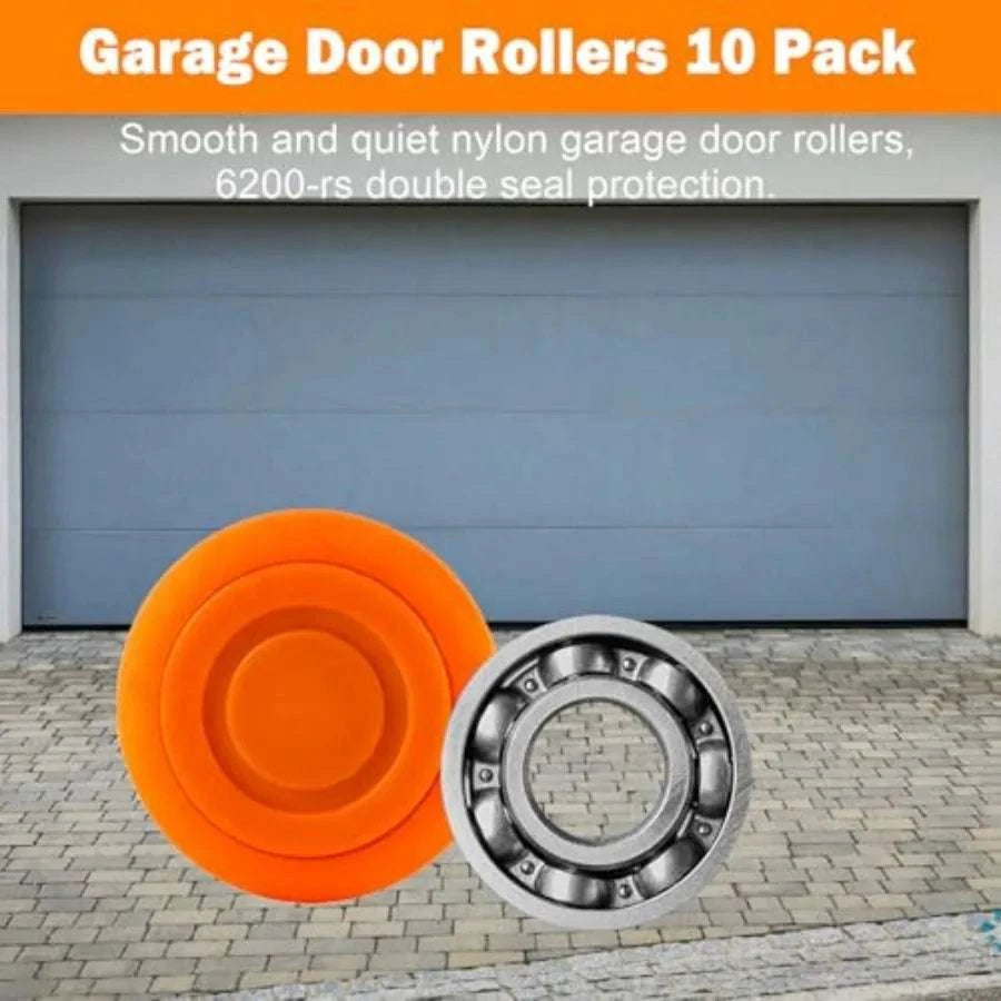 Garage Door Hardware Kit with 2" Nylon Rollers for 7' Doors-United States / aspic