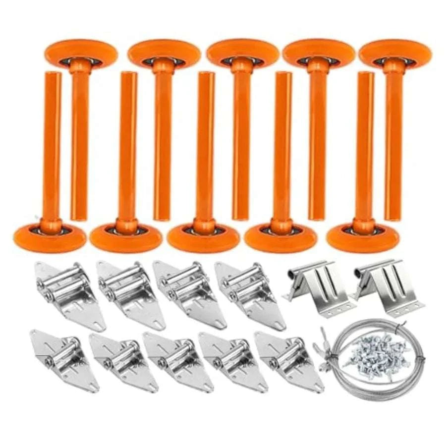 Garage Door Hardware Kit with 2" Nylon Rollers for 7' Doors-United States / aspic