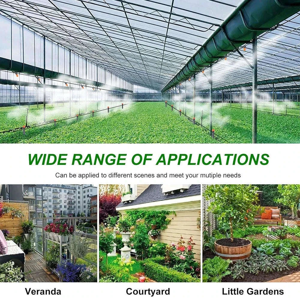 Garden Drip Irrigation Automatic Watering System Kit-10Meter-12sprinkler