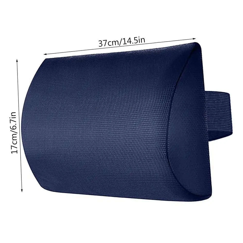 Garden Lounger Cushion Neck Pillow with Adjustable Strap-dark blue