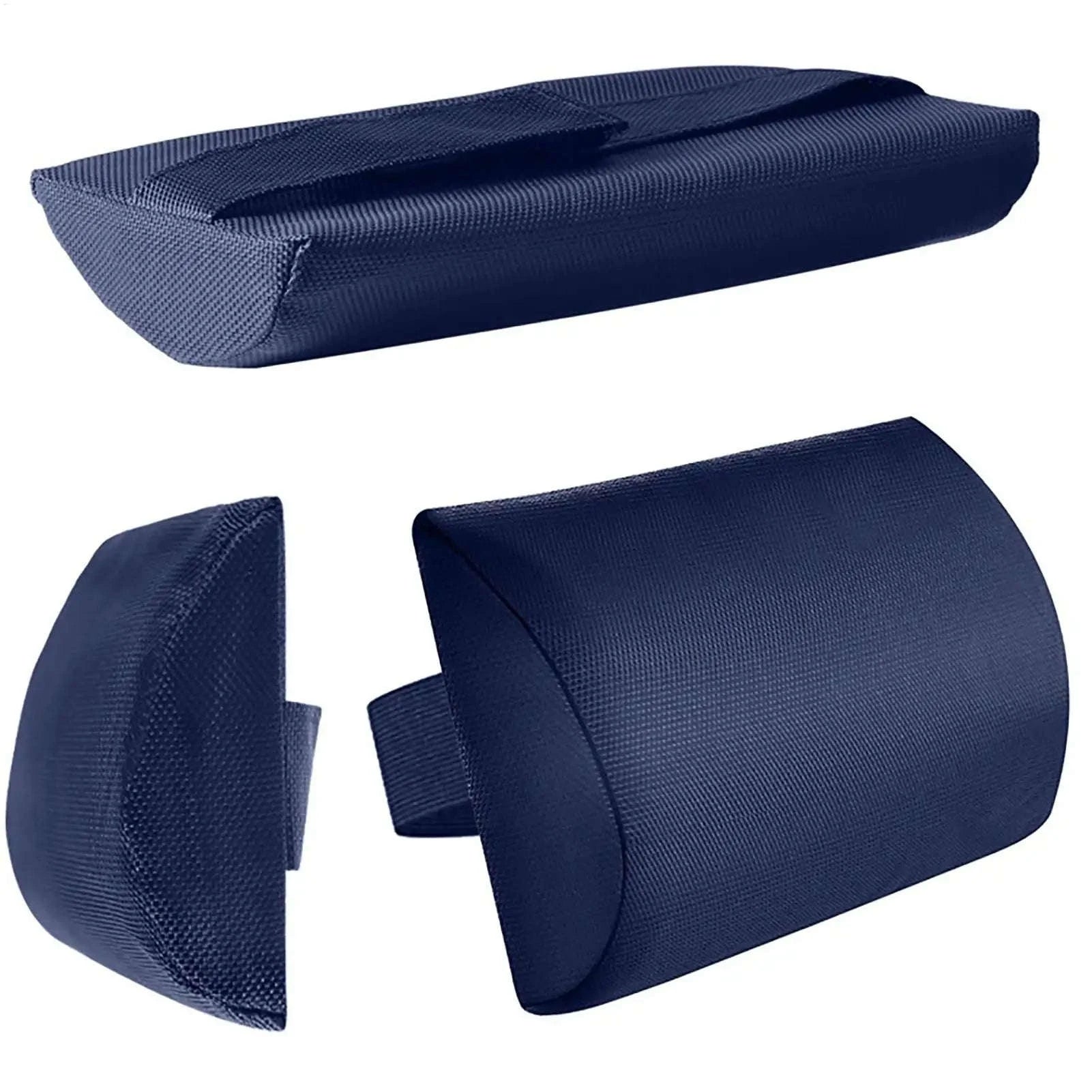 Garden Lounger Cushion Neck Pillow with Adjustable Strap-dark blue