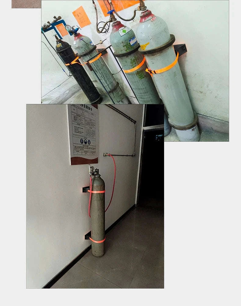 Gas Cylinder Mounting Bracket Kit with Quick-Release Strap-Gas Tank Holder