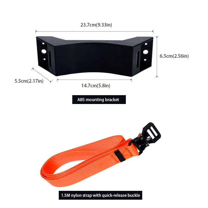Gas Cylinder Mounting Bracket Kit with Quick-Release Strap-Gas Tank Holder