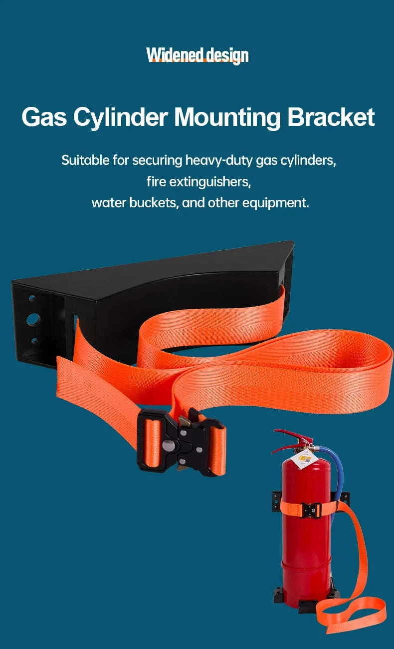 Gas Cylinder Mounting Bracket Kit with Quick-Release Strap-Gas Tank Holder