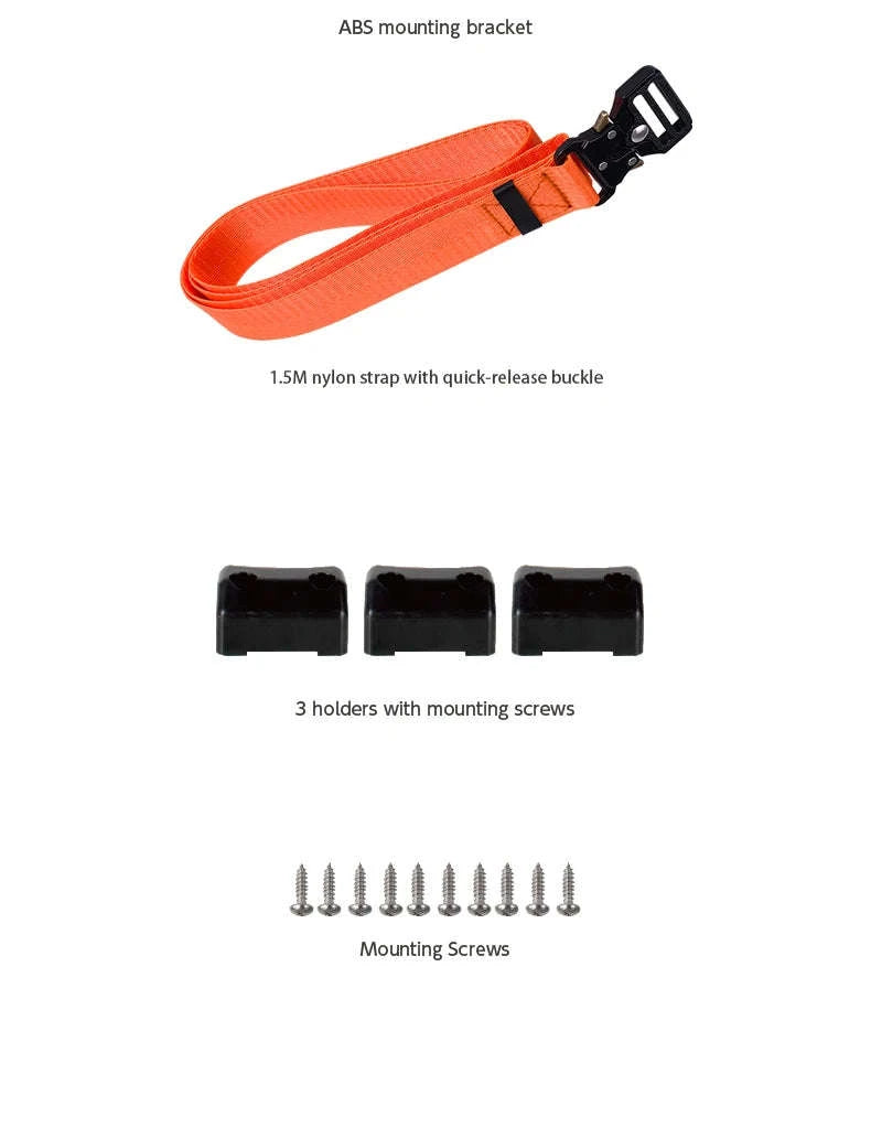Gas Cylinder Mounting Bracket Kit with Quick-Release Strap-Gas Tank Holder