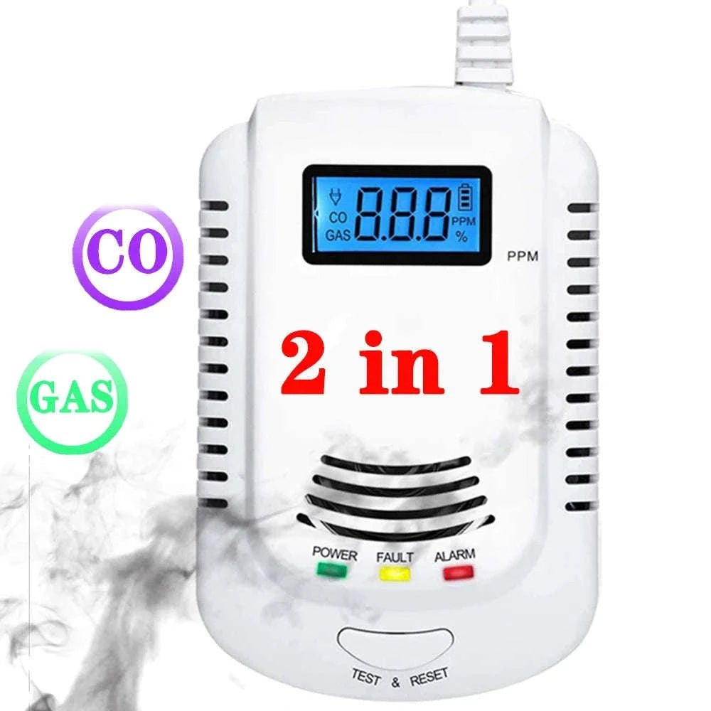 Gas Detector and Carbon Monoxide Alarm for Home Safety-CO and Gas Detector