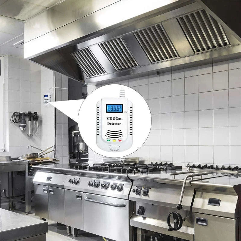 Gas Detector and Carbon Monoxide Alarm for Home Safety-CO and Gas Detector