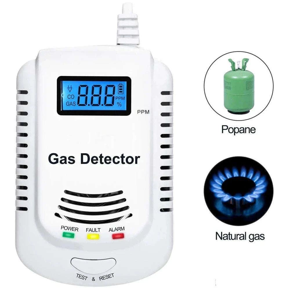 Gas Detector and Carbon Monoxide Alarm for Home Safety-CO and Gas Detector
