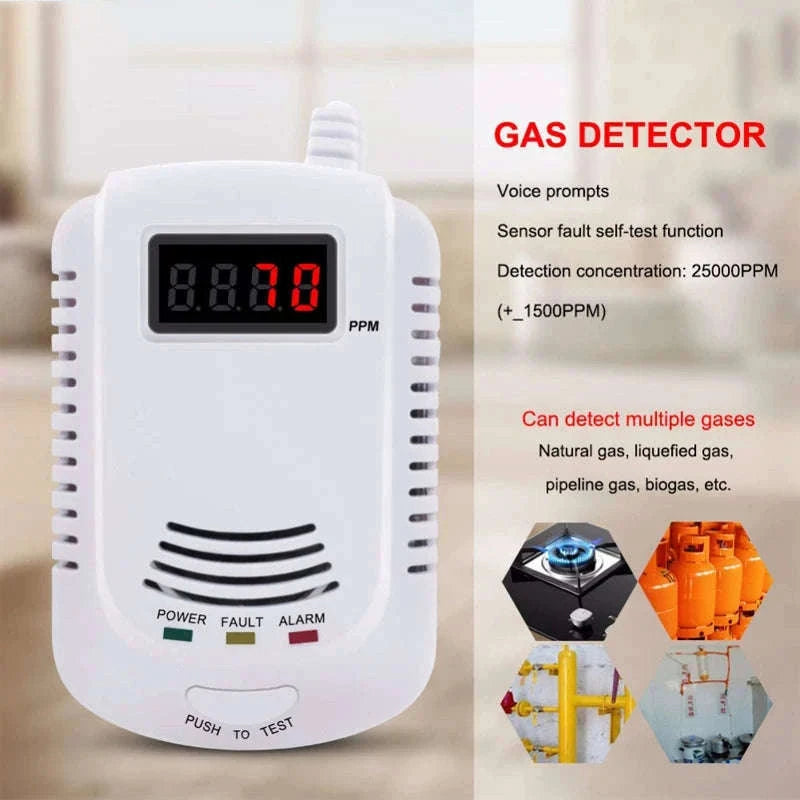 Gas Detector and Carbon Monoxide Alarm for Home Safety-CO and Gas Detector