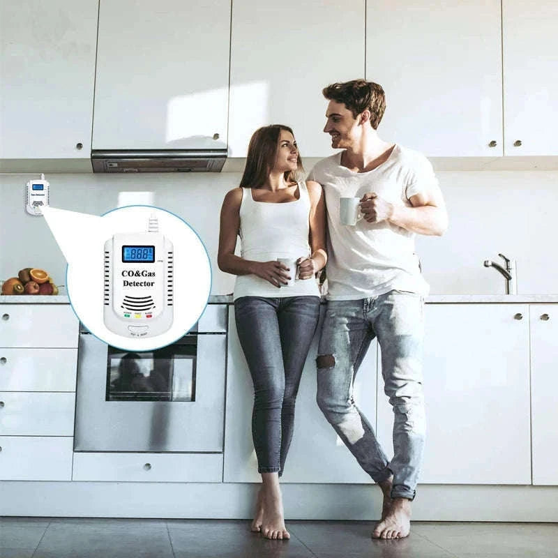 Gas Detector and Carbon Monoxide Alarm for Home Safety-CO and Gas Detector