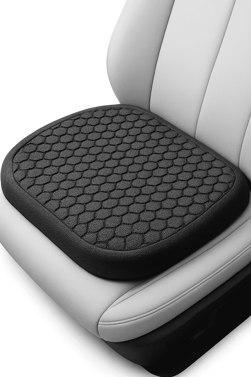 Gel Car Seat Cushion for Breathable Pressure Relief-Black
