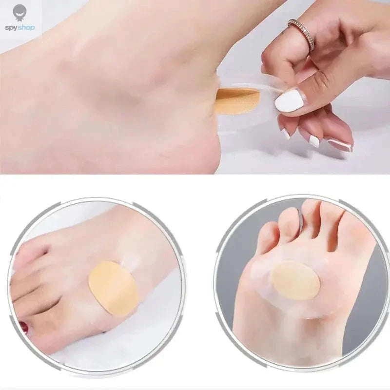 Gel Grip Heel Protectors – Adhesive Cushioned Pads for Blister-Free Comfort-WHITE