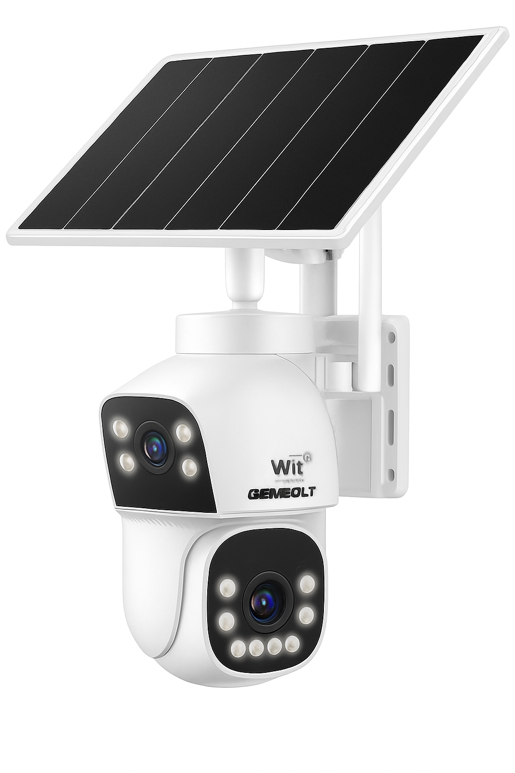 Outdoor Solar Security Camera with Dual Motion Detection and Night Vision