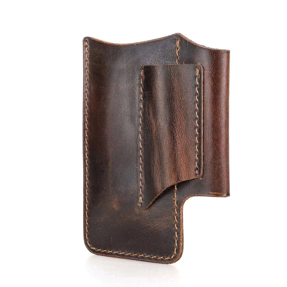 Genuine Leather Tactical Tool Belt Pouch for Outdoor & Work Use-