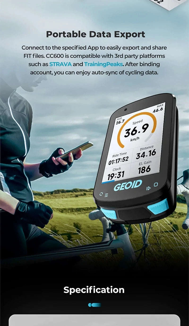 GEOID CC600 Color Screen Bike Computer-CC600 Cover / CHINA