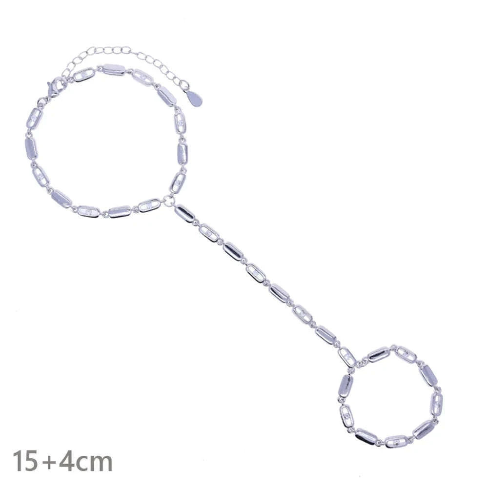 Geometric CZ Tennis Chain Y Lariat Necklace for Women – Elegant Choker Style-N482 gold