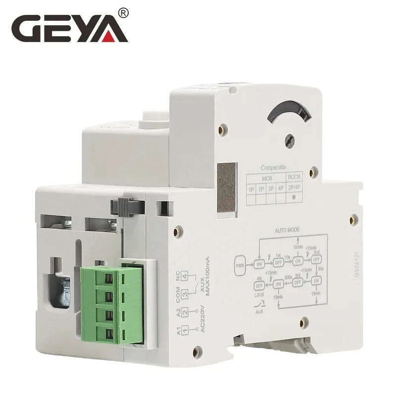 GEYA GRD9L Type A RCD Auto Recloser Differential Circuit Breaker-Type A-2P-40A-30mA / spain / GRD9L-R-AC220V-AUTO