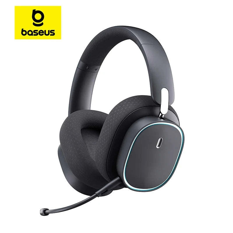GH02 Gaming Wireless Headphone with Mic, Bluetooth 5.3, 40mm Driver, 2.4G/Wireless/Wired, RGB-Black / spain