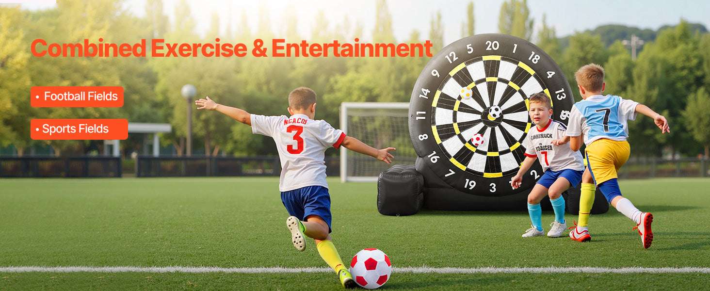Giant Inflatable Soccer Dart Board Game with Balls & Pump-2.5m / United States