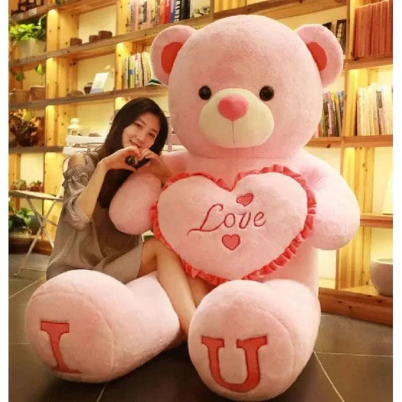 Giant Love Plush Bear-Beige / 100CM