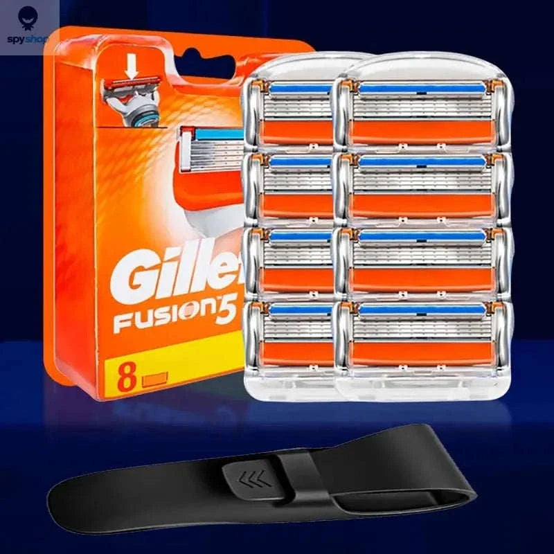 Gillette Fusion 5 Razor Blades – Smooth, Comfortable, Precise Shaving Performance-8Blades1holder1C