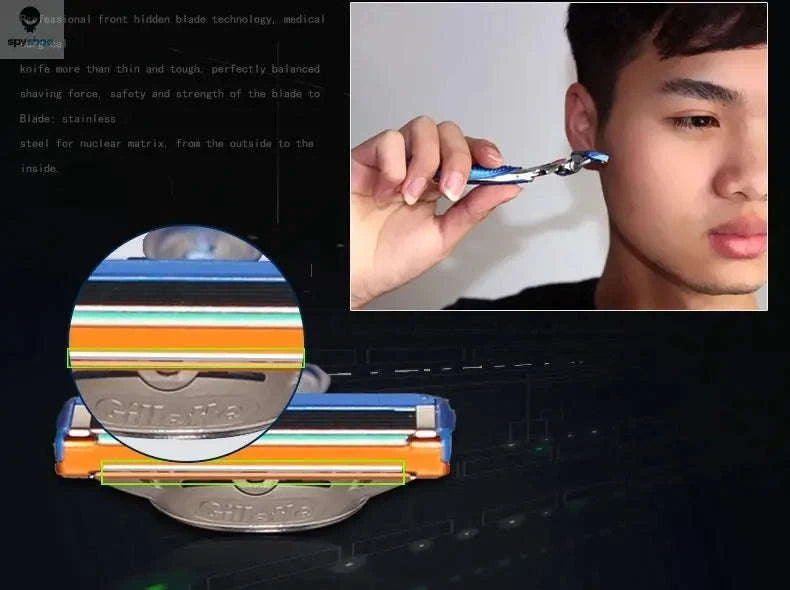 Gillette Fusion 5 Razor Blades – Smooth, Comfortable, Precise Shaving Performance-8Blades1holder1C