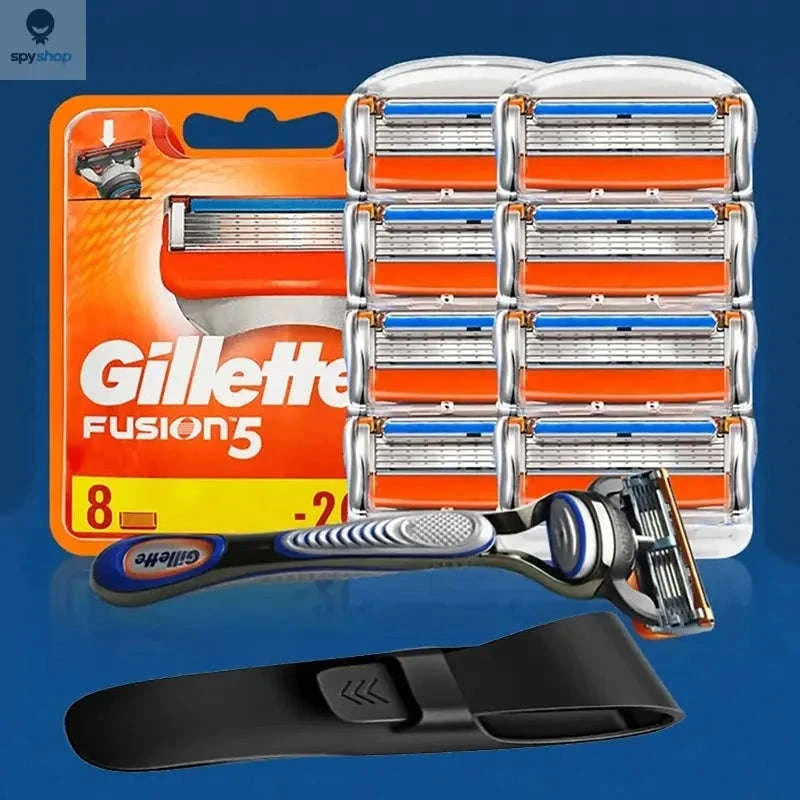 Gillette Fusion 5 Razor Blades – Smooth, Comfortable, Precise Shaving Performance-8Blades1holder1C