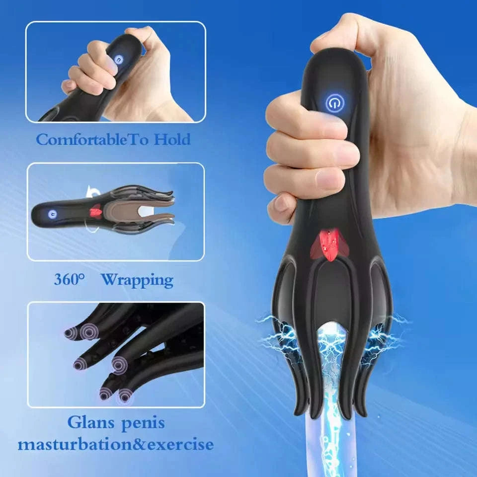 Glans Trainer Male Vibrator for Targeted Stimulation-Black-Box